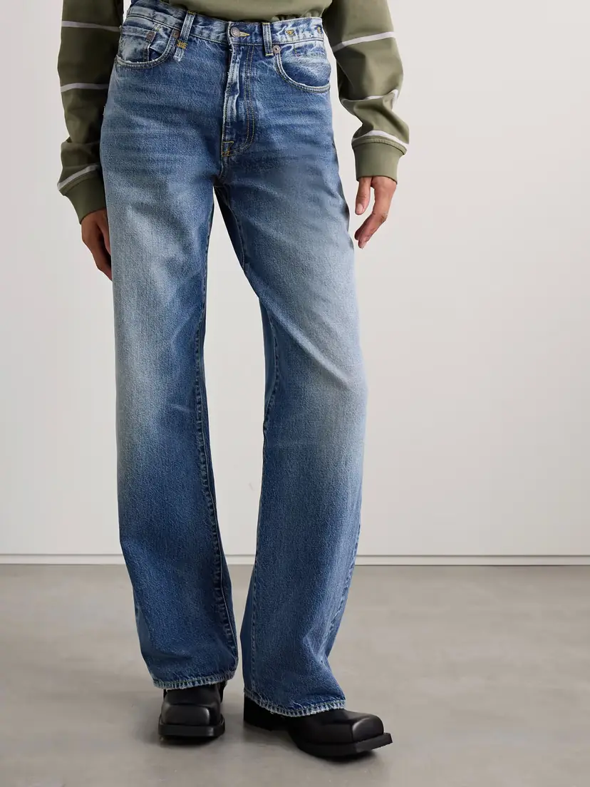R13 D'arcy Distressed Mid-rise Wide-leg Jeans | Thumbnail 3