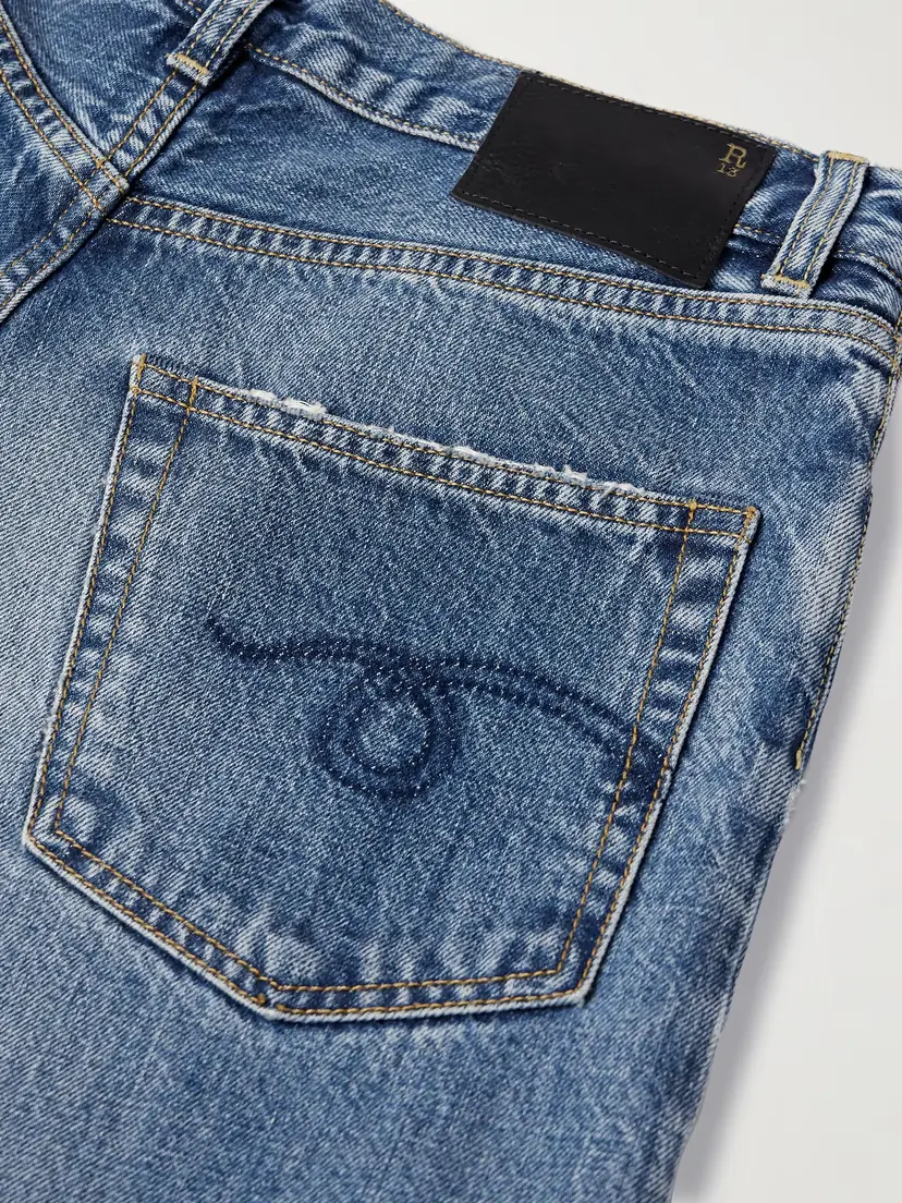 R13 D'arcy Distressed Mid-rise Wide-leg Jeans | Thumbnail 6