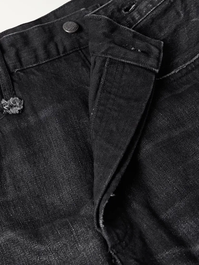 R13 Crossover Asymmetric Distressed Mid-rise Boyfriend Jeans | Thumbnail 4