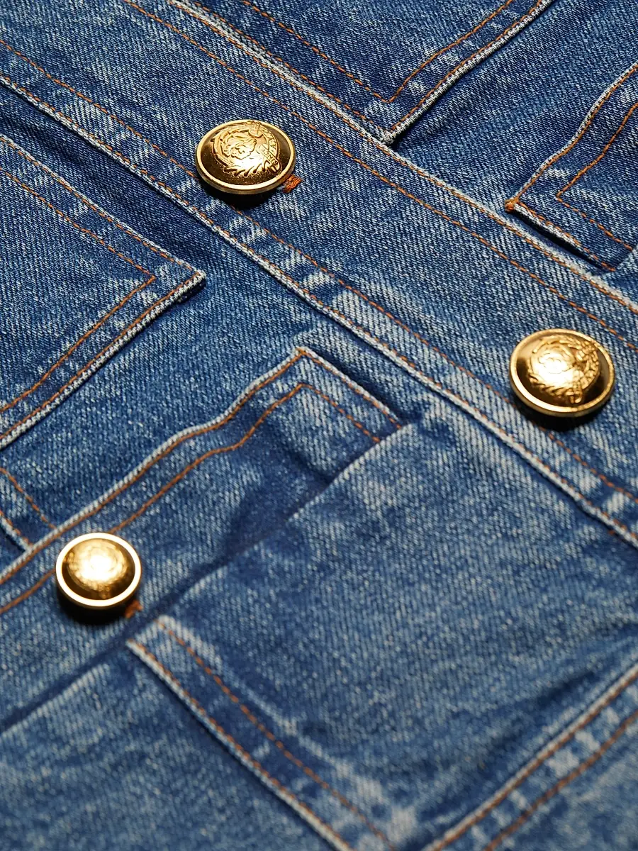 A.L.C. Women's Cleo Denim Jacket - Medium Wash | Thumbnail 7