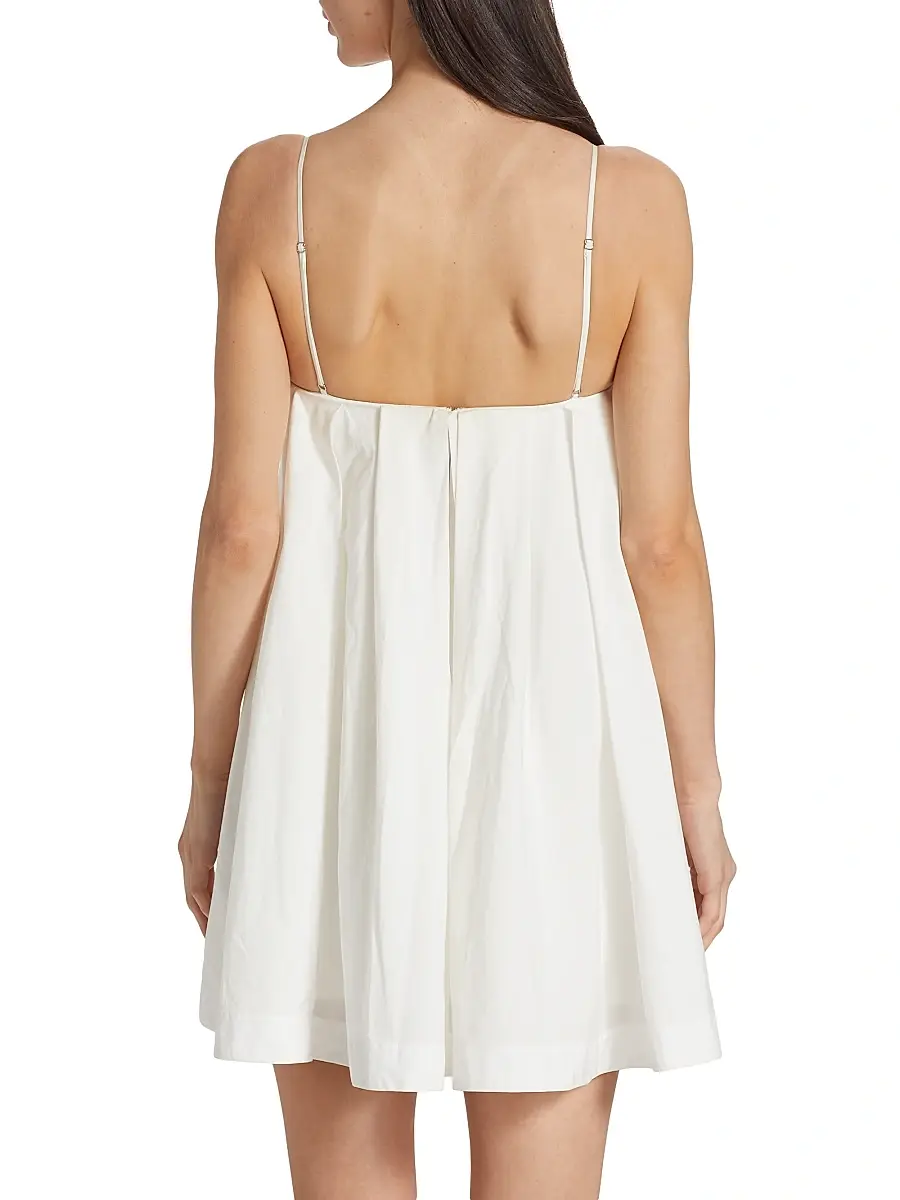 Simkhai Women's Kendall Pleated Mini Shirtdress | Thumbnail 5