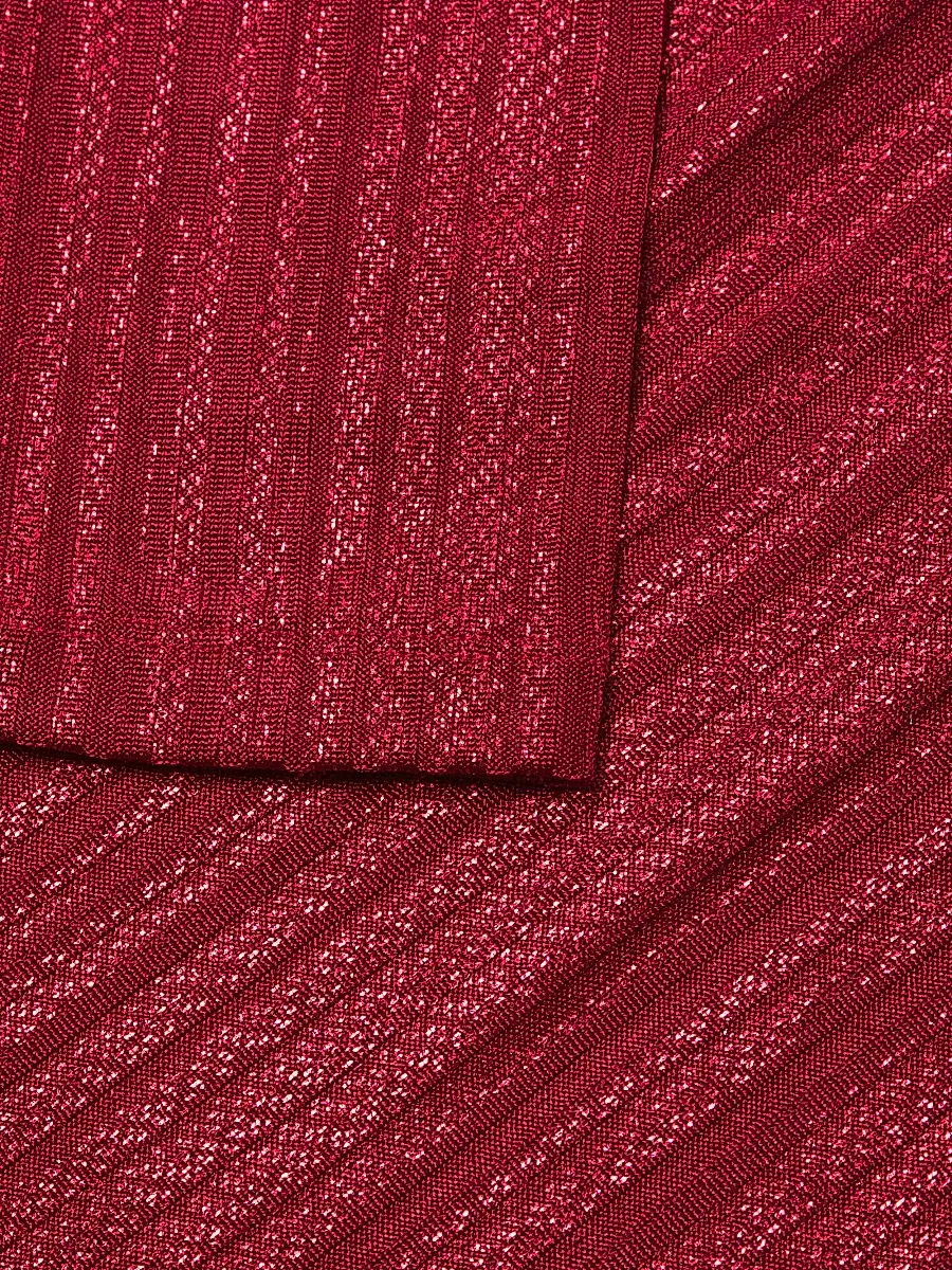 Johnny Was Women's Jenna Metallic Rib-Knit Crewneck Tunic - Savvy Red | Thumbnail 6 Johnny Was Women's Jenna Metallic Rib-Knit Crewneck Tunic - Savvy Red | Thumbnail 6