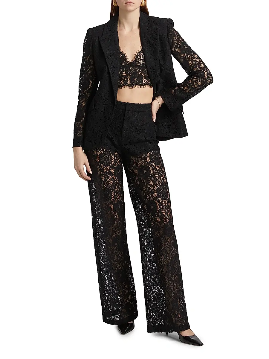 L'Agence Women's Livvy Lace Trousers | Thumbnail 2 L'Agence Women's Livvy Lace Trousers | Thumbnail 2