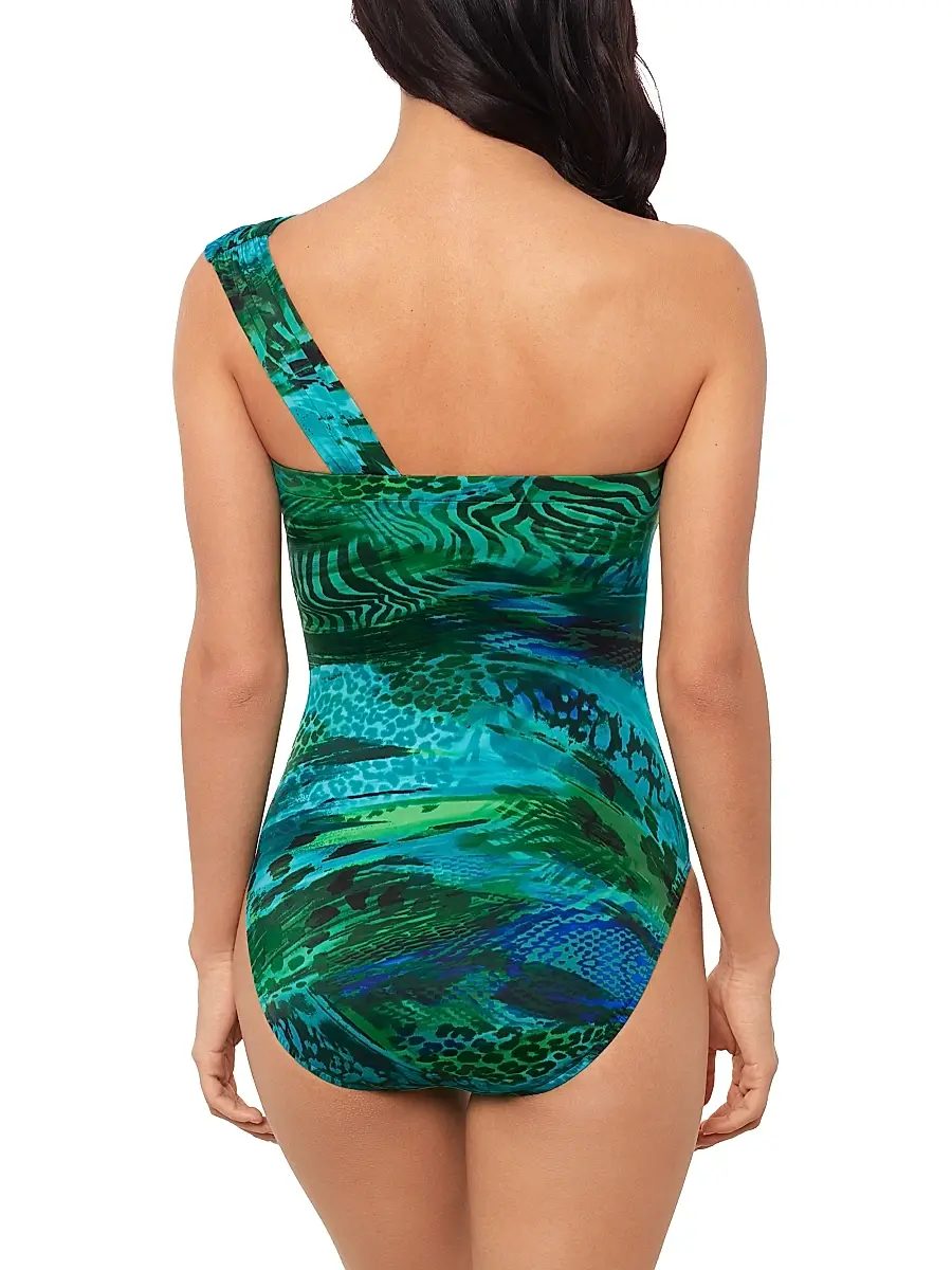 Magicsuit Women's Margarita Abstract Shirred Convertible One-Piece Swimsuit | Thumbnail 3 Magicsuit Women's Margarita Abstract Shirred Convertible One-Piece Swimsuit | Thumbnail 3