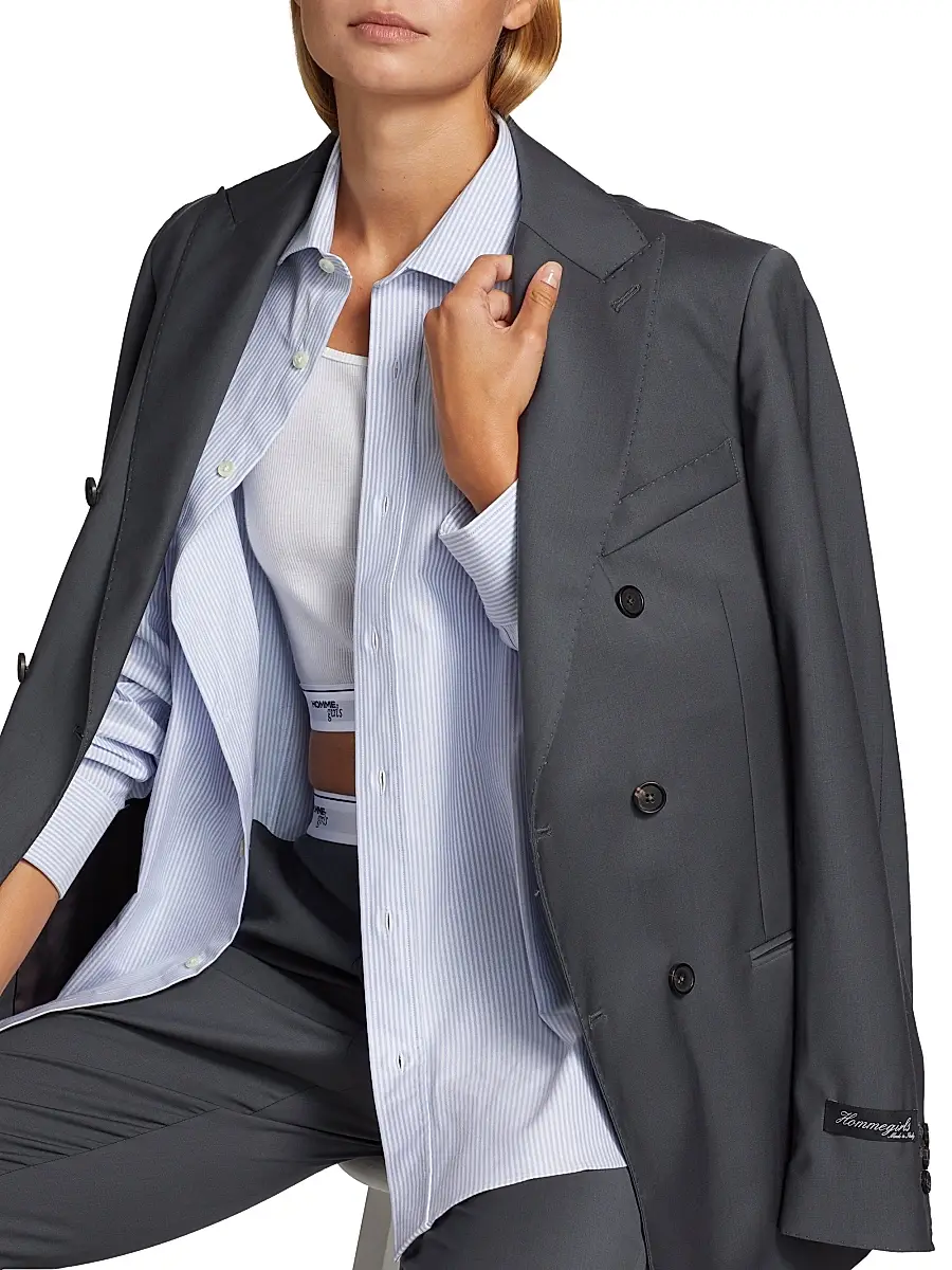 Hommegirls Men's Blazer - Grey | Thumbnail 5 Hommegirls Men's Blazer - Grey | Thumbnail 5