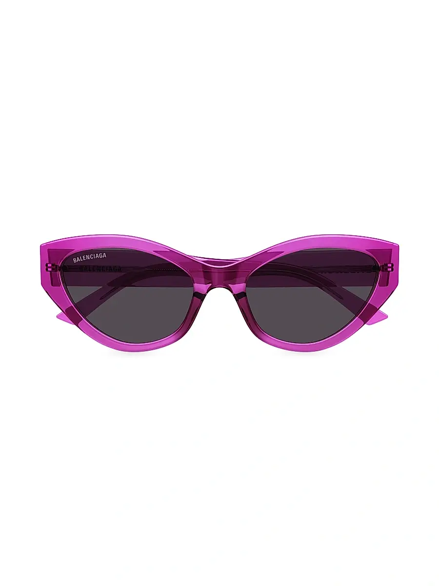 Balenciaga Women's Flat 57MM Cat-Eye Sunglasses - Fuchsia | Thumbnail 2 Balenciaga Women's Flat 57MM Cat-Eye Sunglasses - Fuchsia | Thumbnail 2