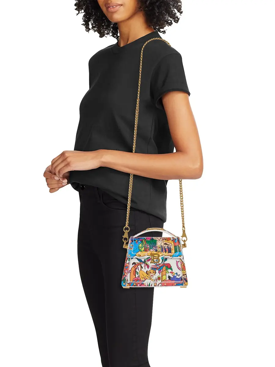 Balmain Women's Disney x : The Lion King B-Buzz Leather Bag | Thumbnail 1 Balmain Women's Disney x : The Lion King B-Buzz Leather Bag | Thumbnail 1