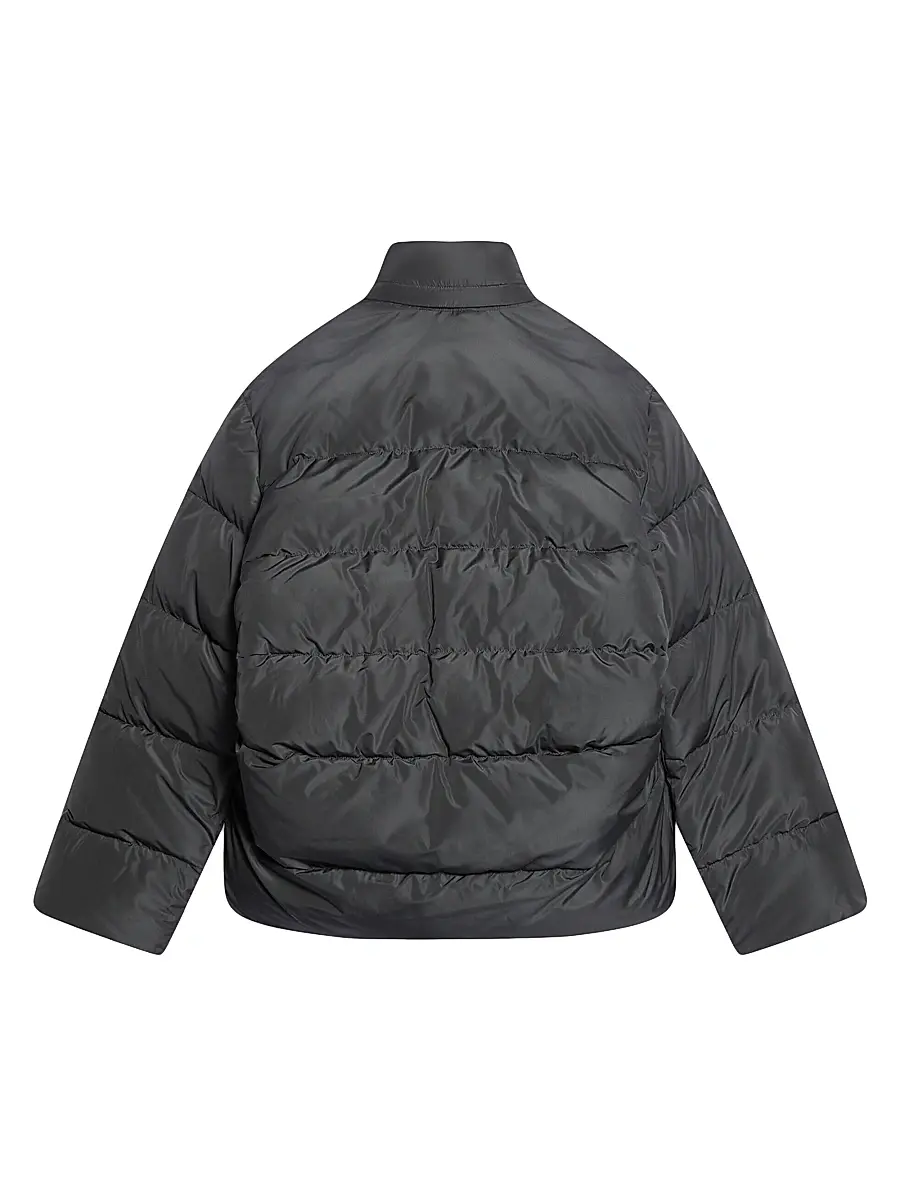 Balenciaga Women's Sporty B C-Shape Puffer Jacket - Grey | Thumbnail 2 Balenciaga Women's Sporty B C-Shape Puffer Jacket - Grey | Thumbnail 2