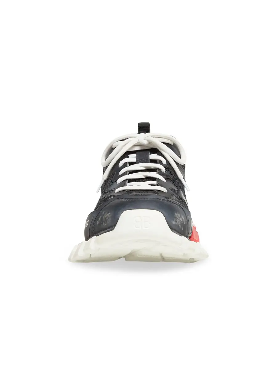 Balenciaga Men's Track.3 Sneaker - Black White Red | Thumbnail 2