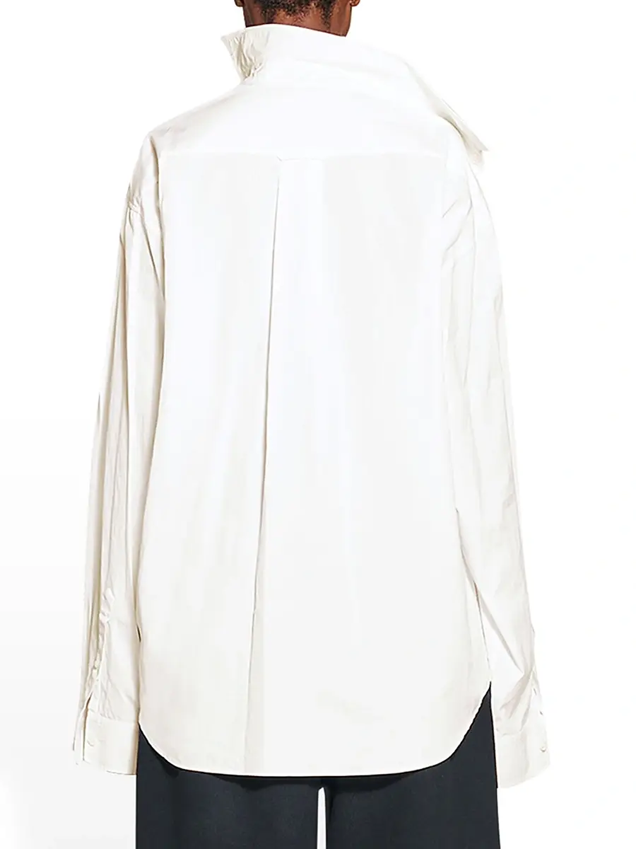 Balenciaga Women's Twisted Shirt - White | Thumbnail 6