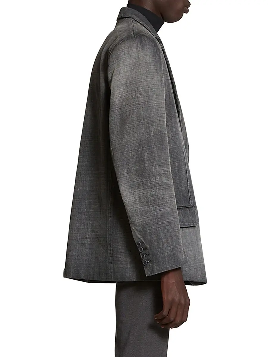 Balenciaga Men's Washed Jacket - Black Faded | Thumbnail 4 Balenciaga Men's Washed Jacket - Black Faded | Thumbnail 4