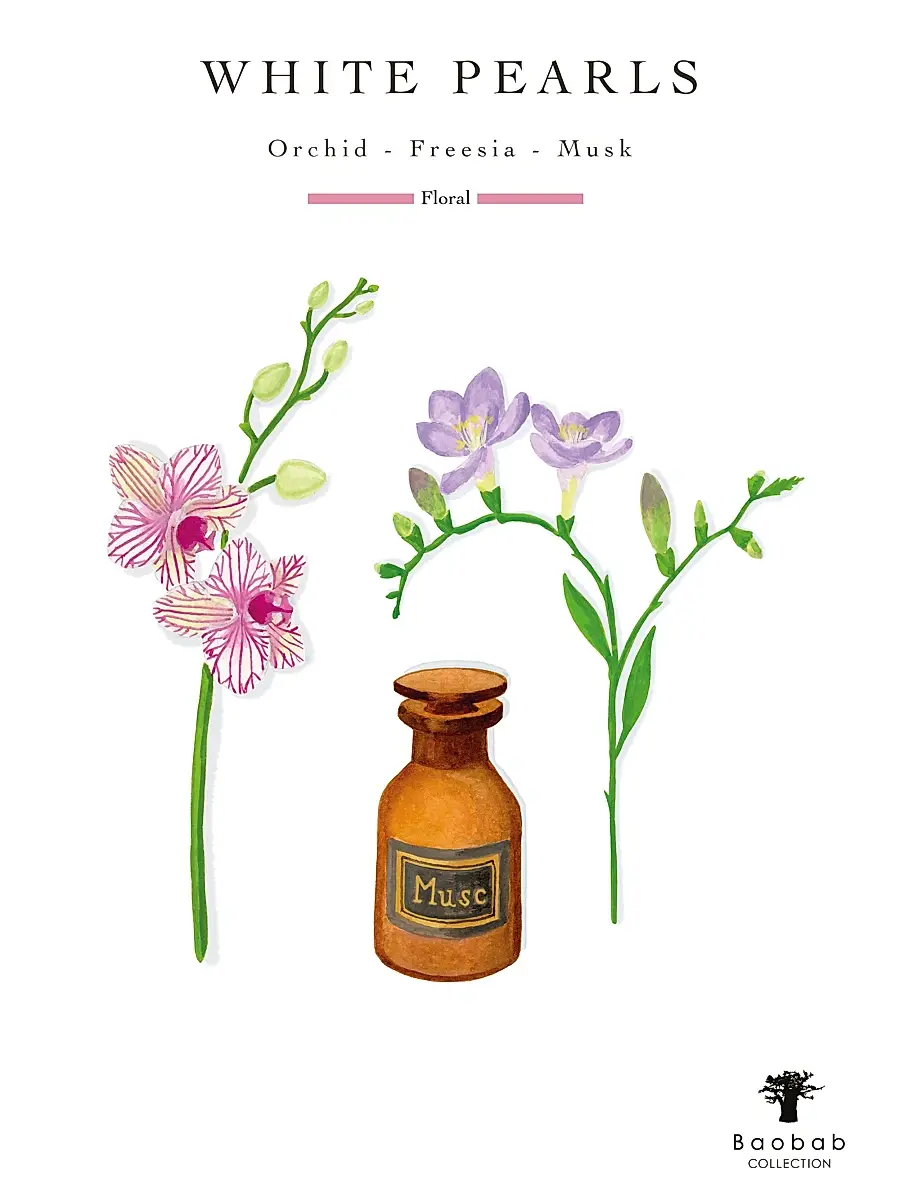 Baobab Unisex Pearls White Pearl Candle | Thumbnail 4
