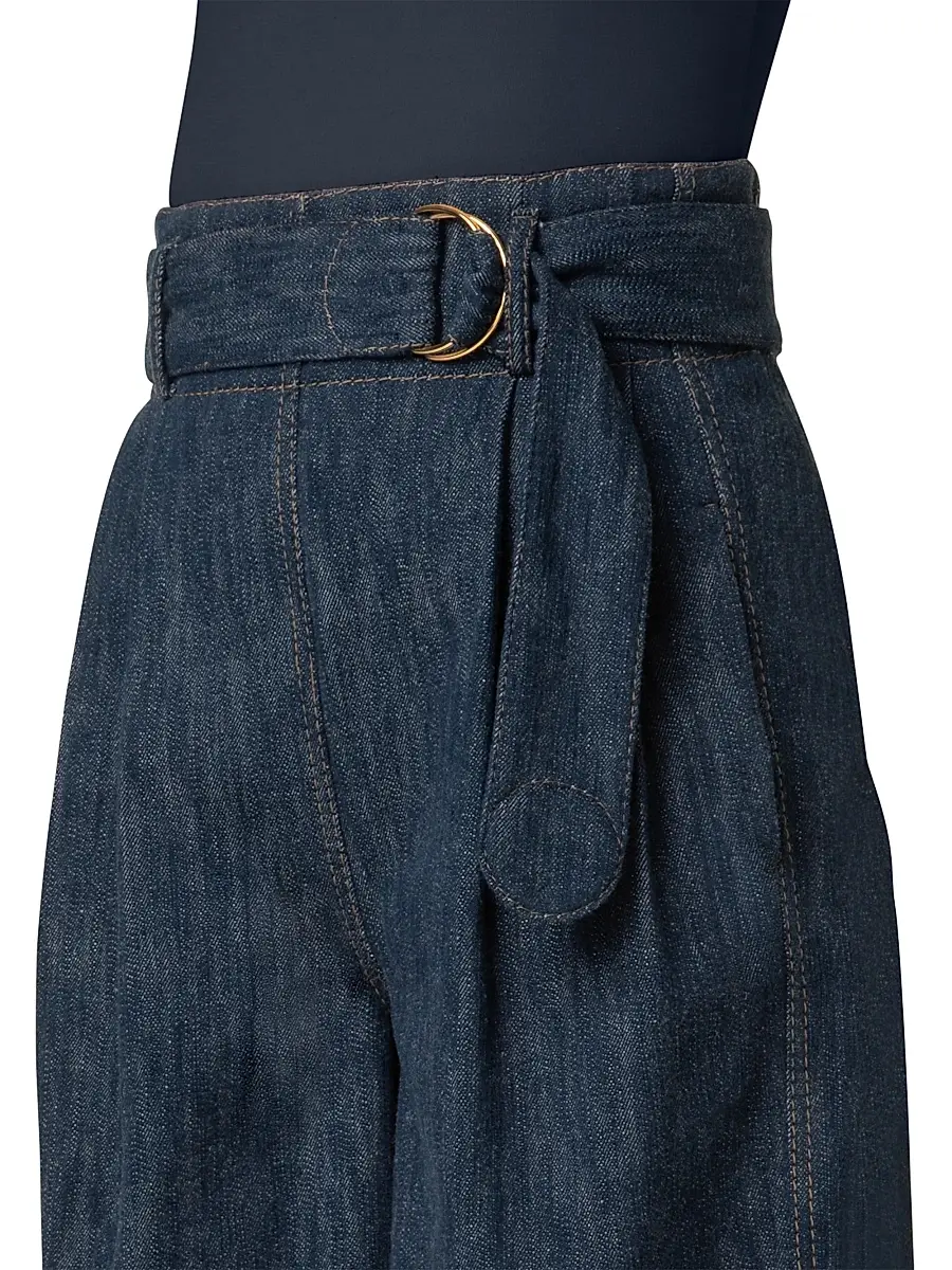 Akris punto Women's Fioretta Denim Bermuda Shorts - Navy Denim | Thumbnail 5