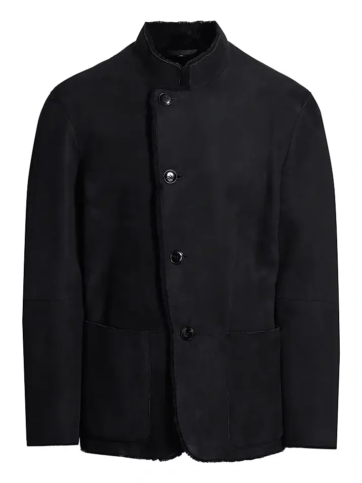 Men's Suede Shearling Jacket Men's Suede Shearling Jacket