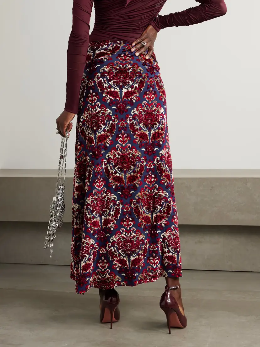 Rabanne Devoré-velvet Maxi Skirt | Thumbnail 3 Rabanne Devoré-velvet Maxi Skirt | Thumbnail 3