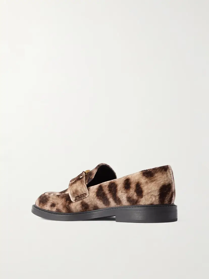 Chloé Marcie Leopard-print Velvet Loafers | Thumbnail 3 Chloé Marcie Leopard-print Velvet Loafers | Thumbnail 3