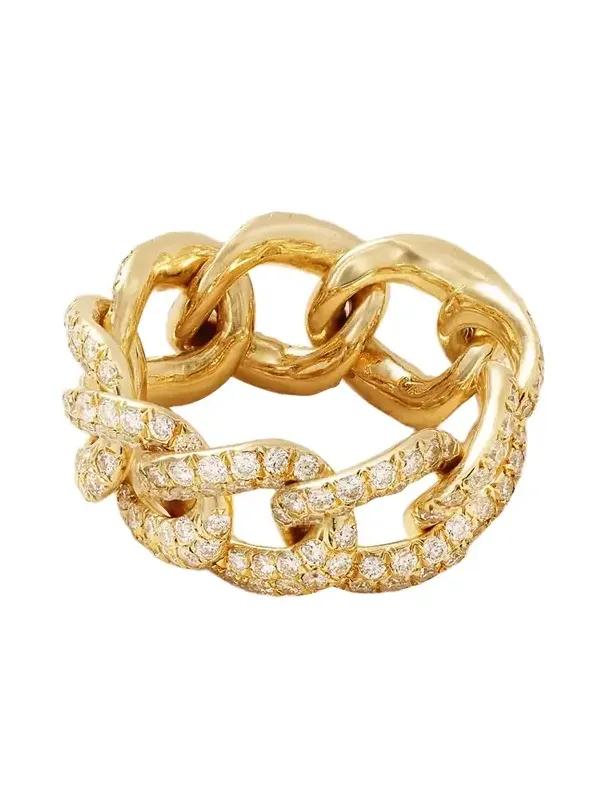 Essential Link 18-karat Gold Diamond Ring