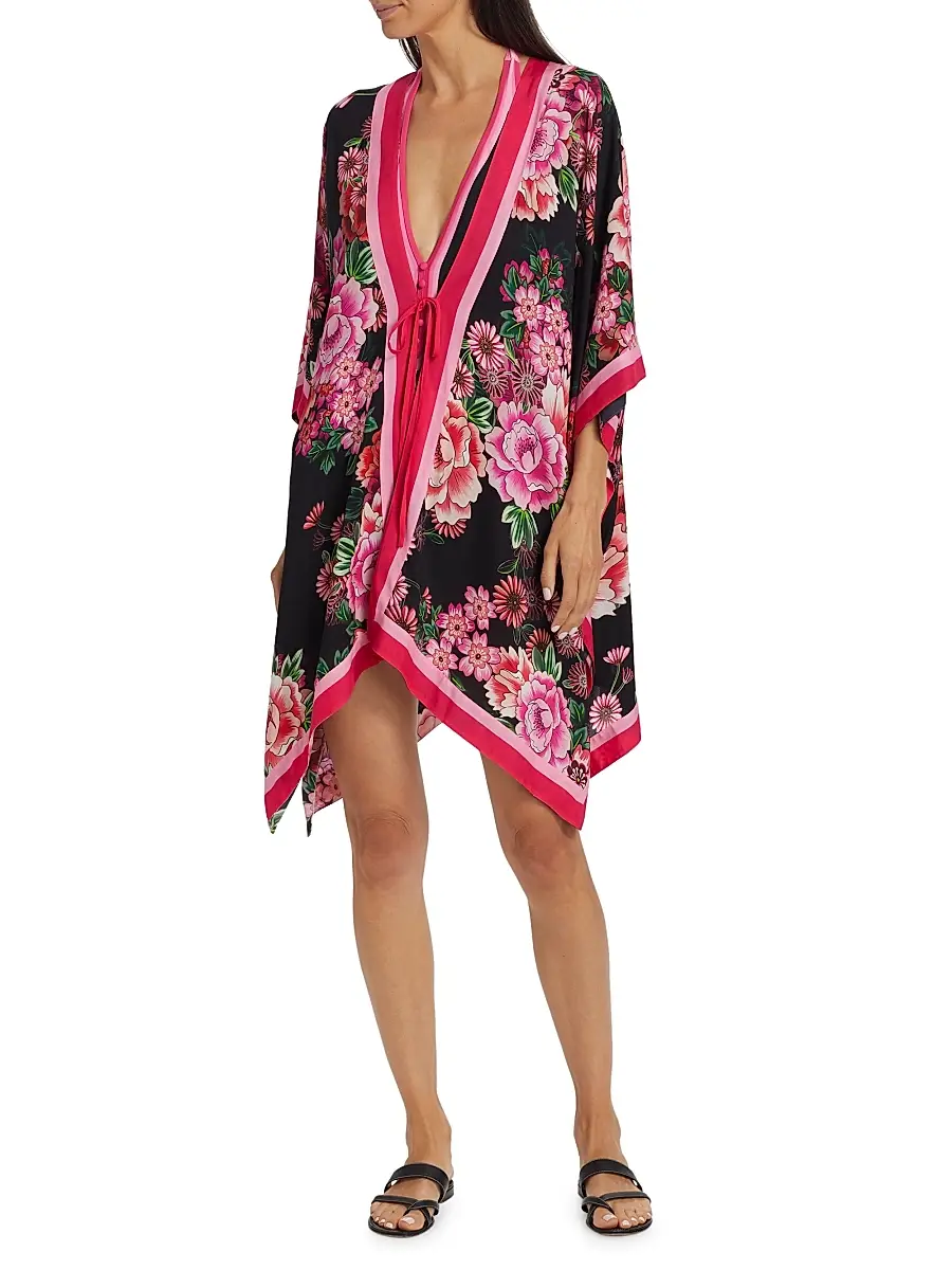 Johnny Was Women's Blum Short Robe - Blum | Thumbnail 3 Johnny Was Women's Blum Short Robe - Blum | Thumbnail 3