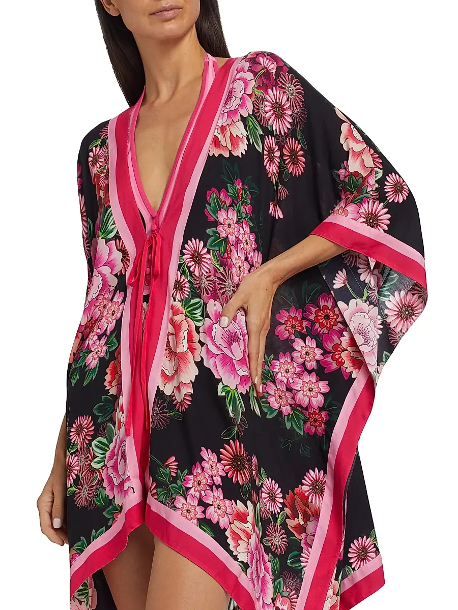 Johnny Was Women's Blum Short Robe - Blum | Thumbnail 5 Johnny Was Women's Blum Short Robe - Blum | Thumbnail 5