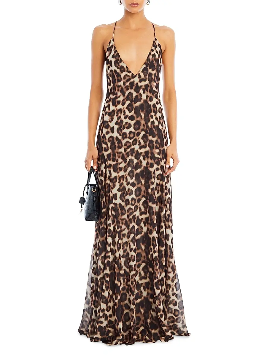 SEROYA Women's Isabel Maxi Dress - Spotted Bengal | Thumbnail 2 SEROYA Women's Isabel Maxi Dress - Spotted Bengal | Thumbnail 2