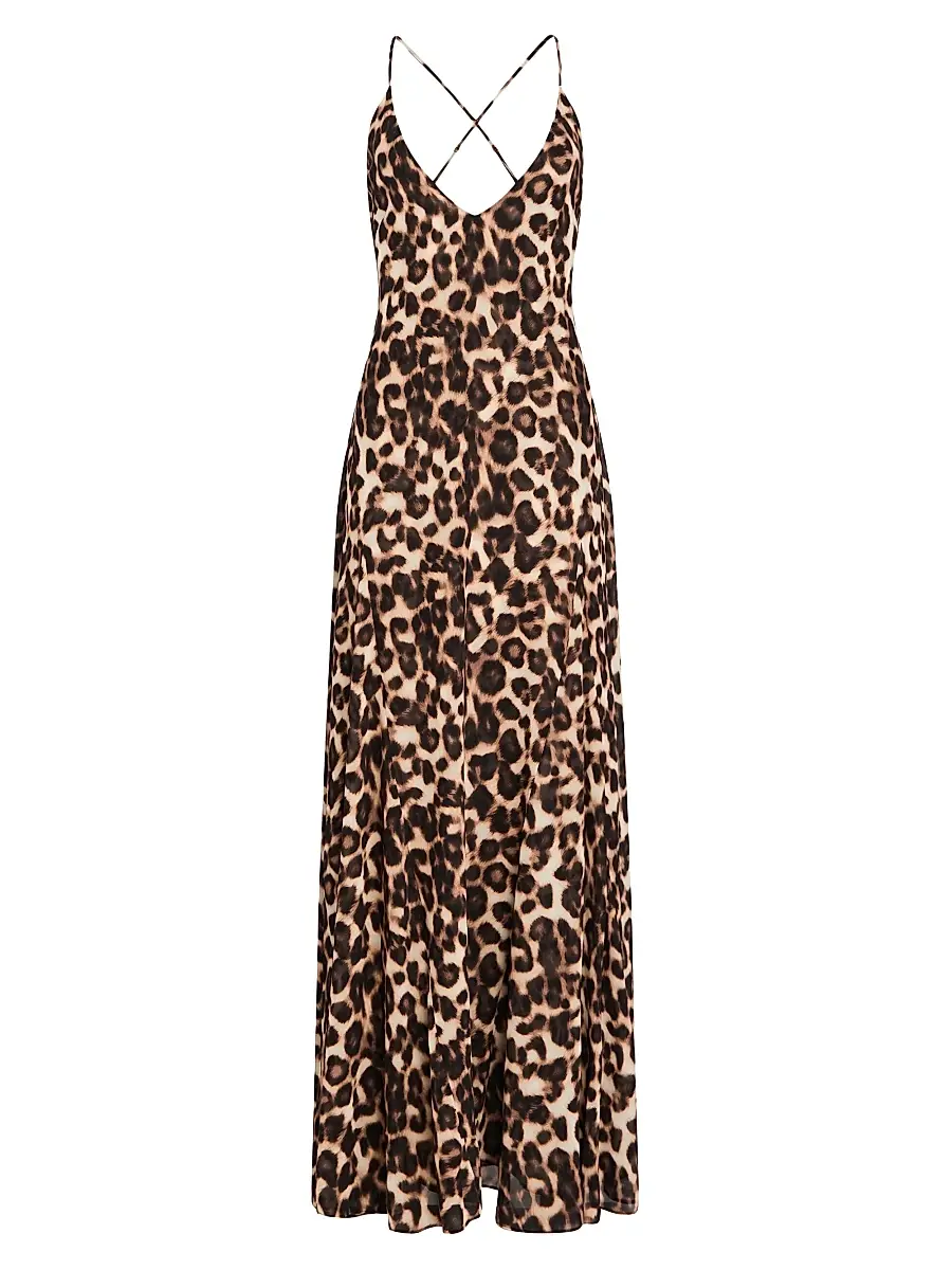 SEROYA Women's Isabel Maxi Dress - Spotted Bengal | Thumbnail 1 SEROYA Women's Isabel Maxi Dress - Spotted Bengal | Thumbnail 1