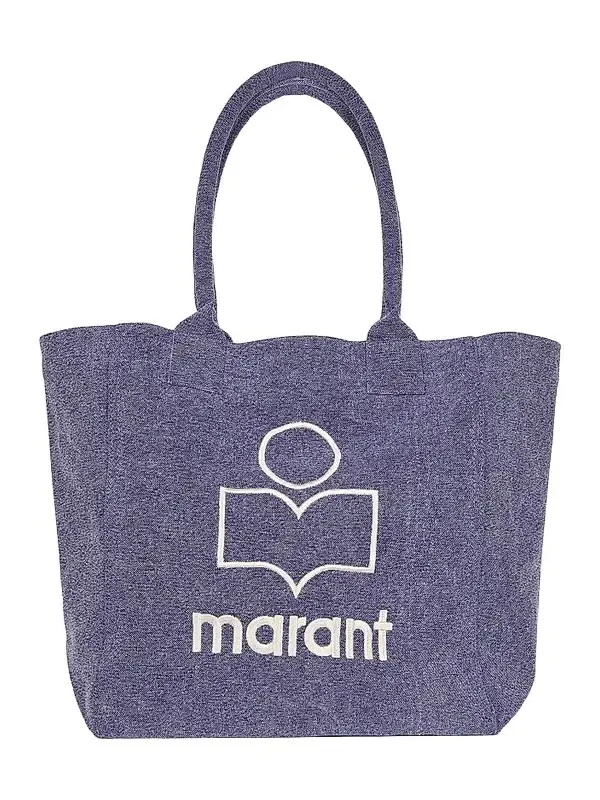 Isabel Marant Women's Small Yenky Canvas Logo Tote Bag