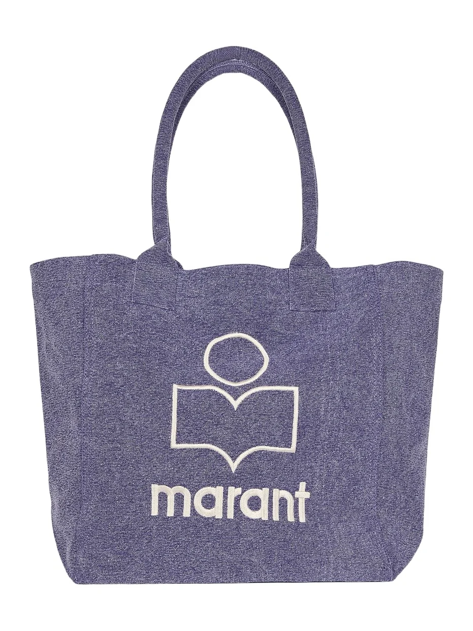 Isabel Marant Women's Small Yenky Canvas Logo Tote Bag