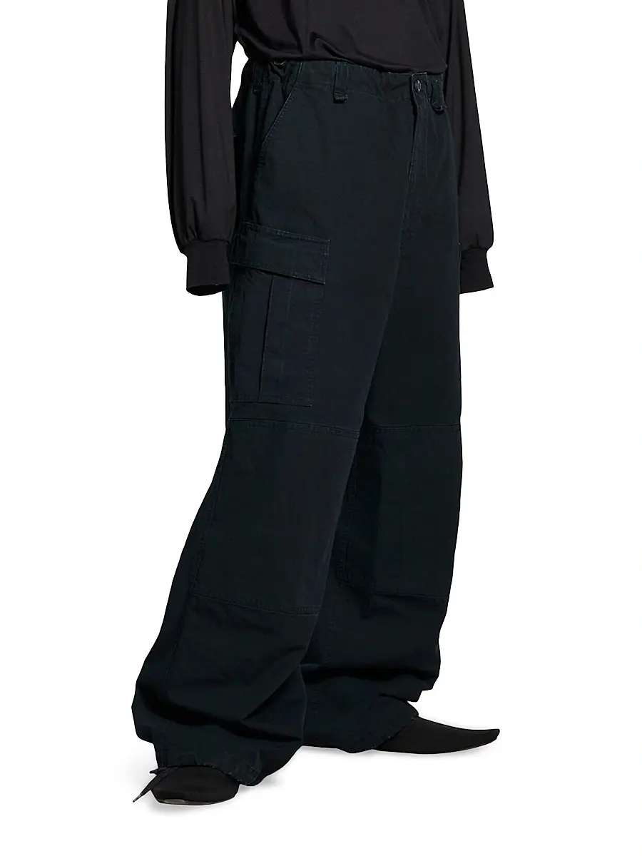 Balenciaga Men's Cargo Pants - Ink | Thumbnail 3