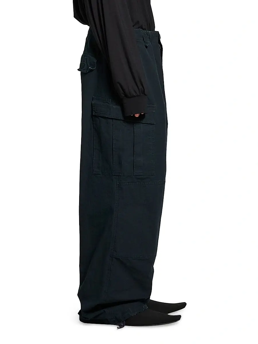Balenciaga Men's Cargo Pants - Ink | Thumbnail 5