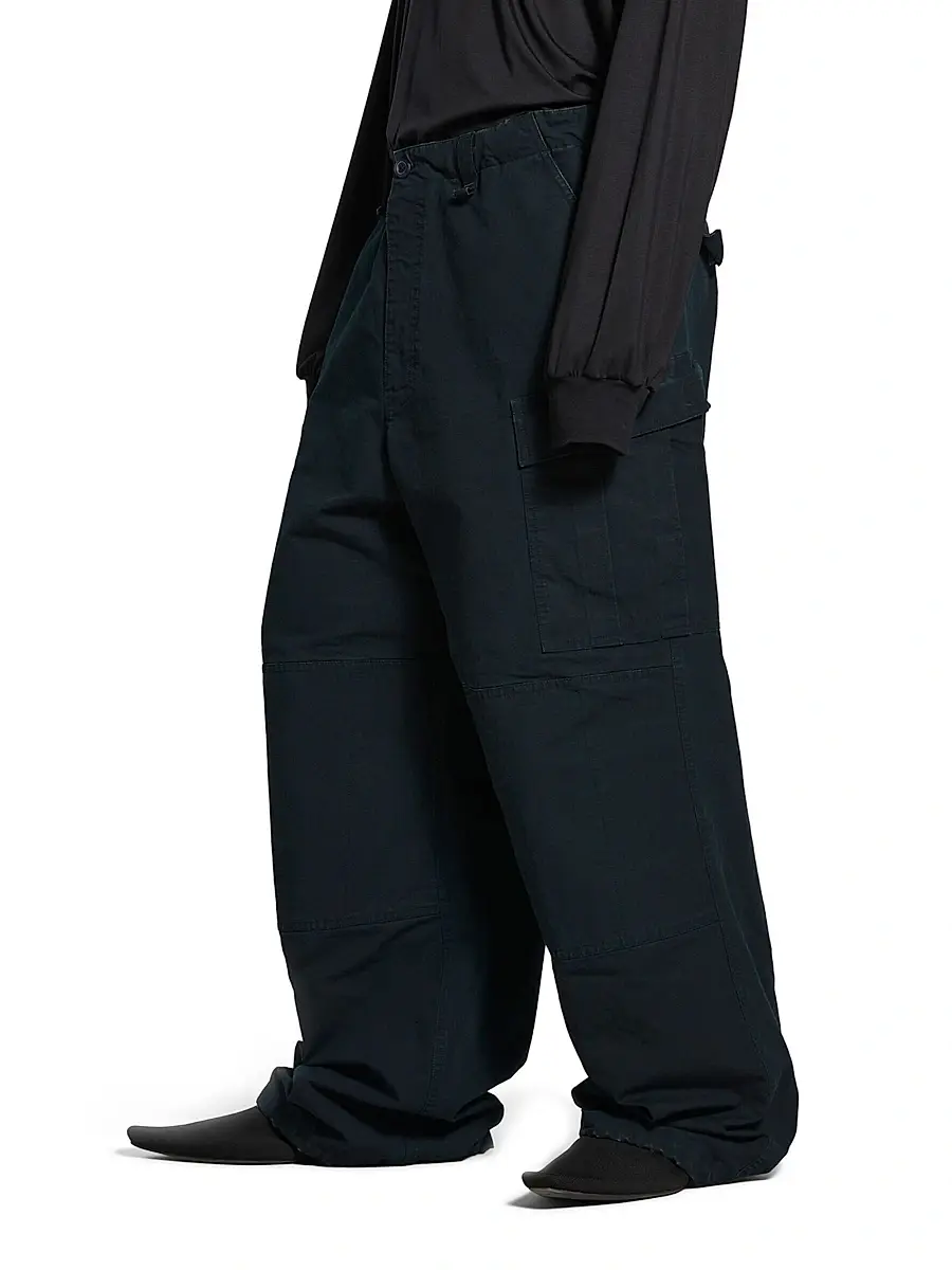 Balenciaga Men's Cargo Pants - Ink | Thumbnail 6
