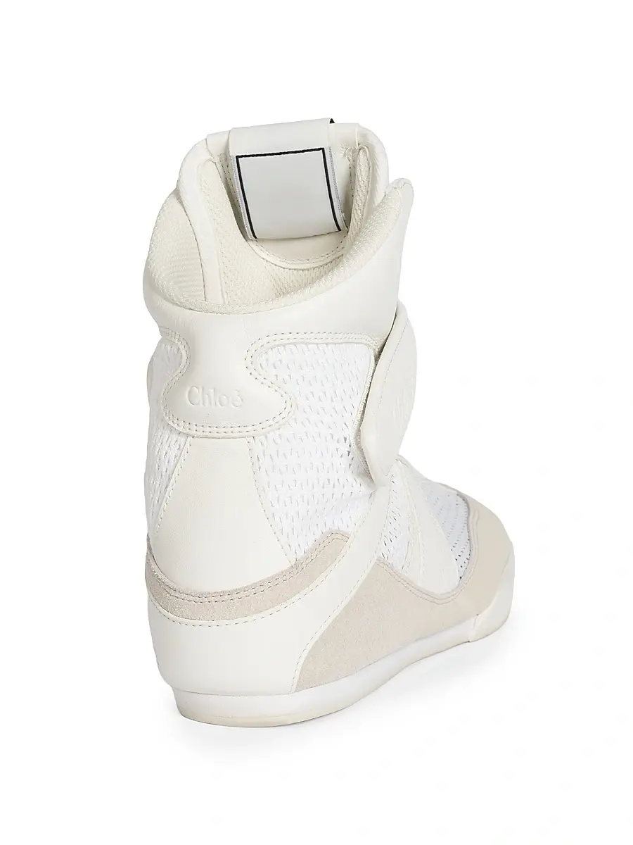 Chloé Women's Kick High-Top Sneakers - Cloudy Cream | Thumbnail 3 Chloé Women's Kick High-Top Sneakers - Cloudy Cream | Thumbnail 3