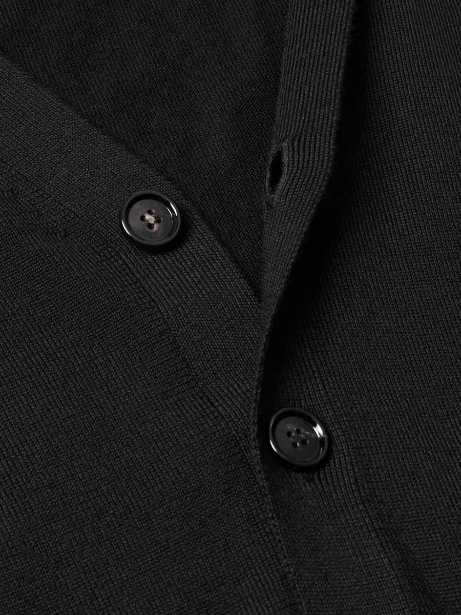 AMI PARIS Slim-Fit Logo-Embroidered Merino Wool Cardigan - Men | Thumbnail 4 AMI PARIS Slim-Fit Logo-Embroidered Merino Wool Cardigan - Men | Thumbnail 4