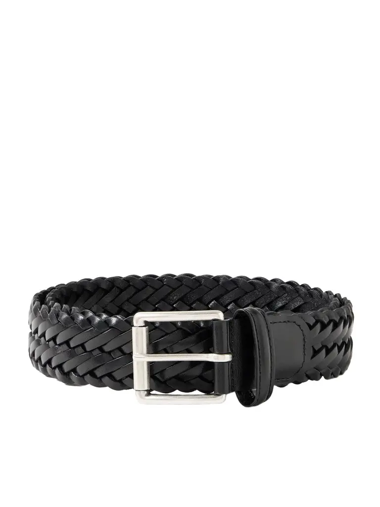 Anderson's 3.5cm Woven Leather Belt - Men