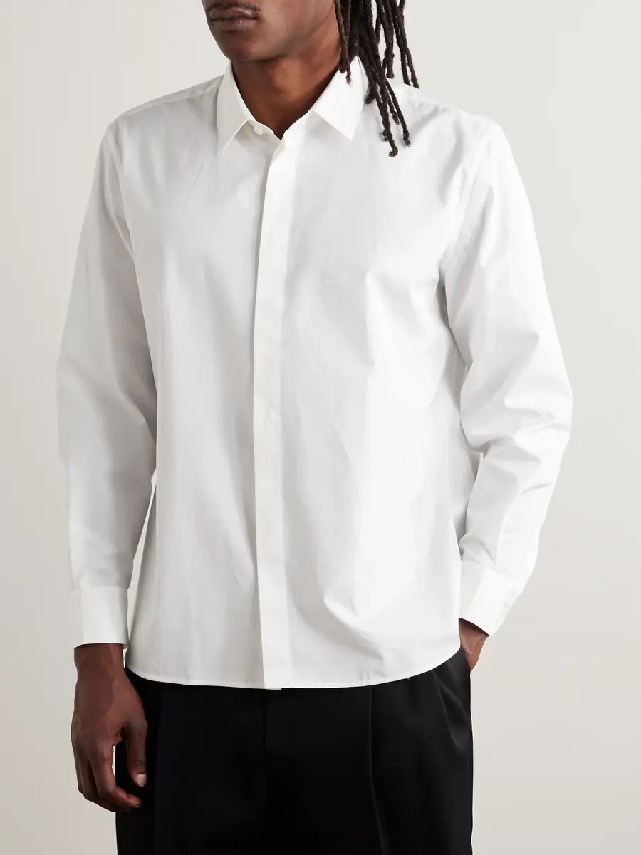 Saint Laurent Cotton-Poplin Shirt - Men | Thumbnail 3