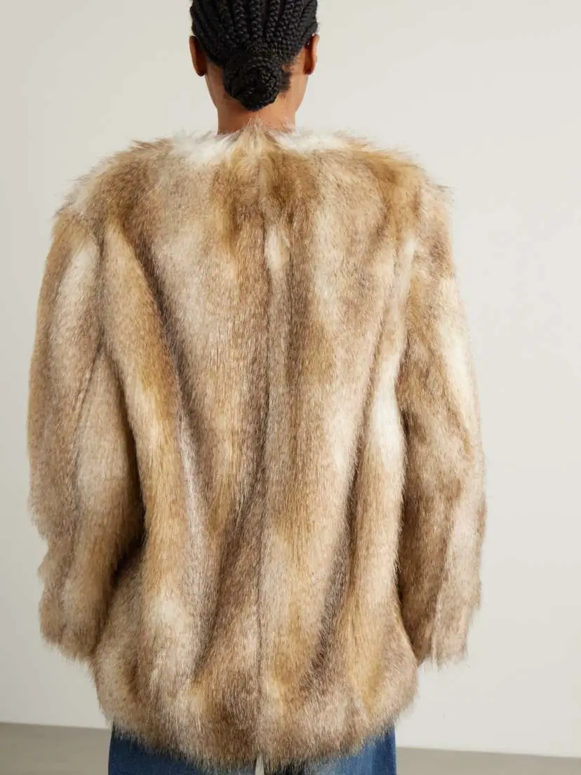 Isabel Marant Aglae Plush Coat | Thumbnail 3