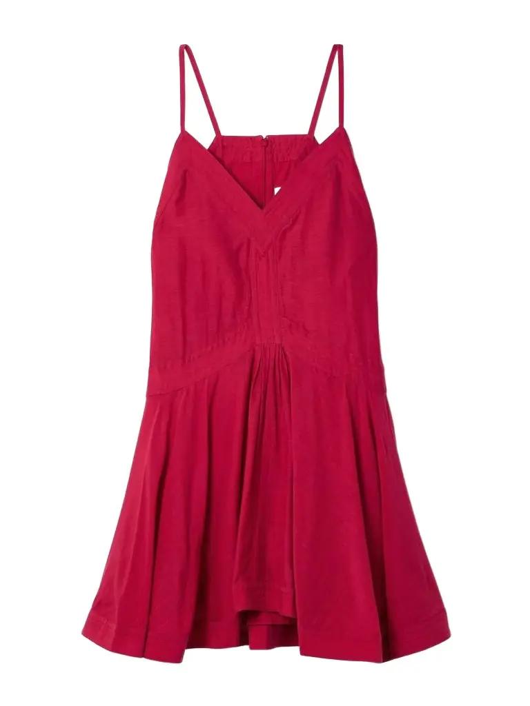 Marant Étoile Danielle Gathered Organic Cotton-blend Voile Mini Dress | Thumbnail 1 Marant Étoile Danielle Gathered Organic Cotton-blend Voile Mini Dress | Thumbnail 1