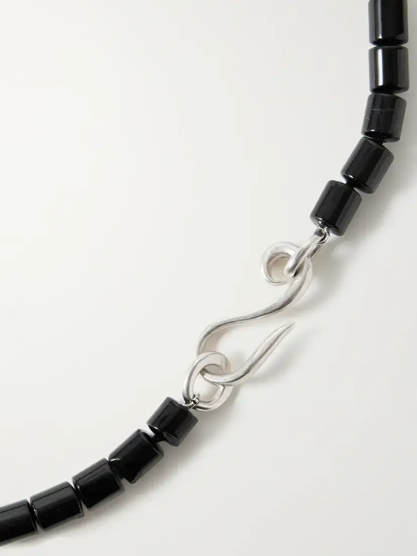 Sophie Buhai Deco Silver Onyx Choker | Thumbnail 3
