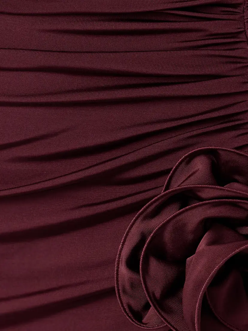 Magda Butrym Appliquéd Draped Stretch-jersey Midi Dress | Thumbnail 4