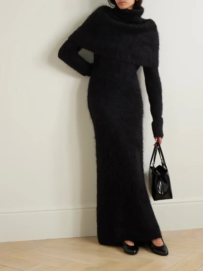 TOTEME Alpaca-blend Turtleneck Maxi Dress | Thumbnail 2 TOTEME Alpaca-blend Turtleneck Maxi Dress | Thumbnail 2