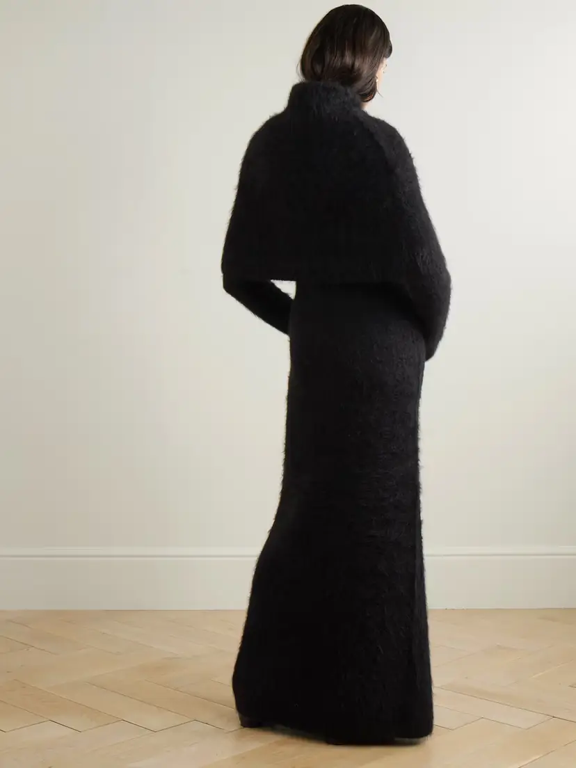 TOTEME Alpaca-blend Turtleneck Maxi Dress | Thumbnail 3 TOTEME Alpaca-blend Turtleneck Maxi Dress | Thumbnail 3