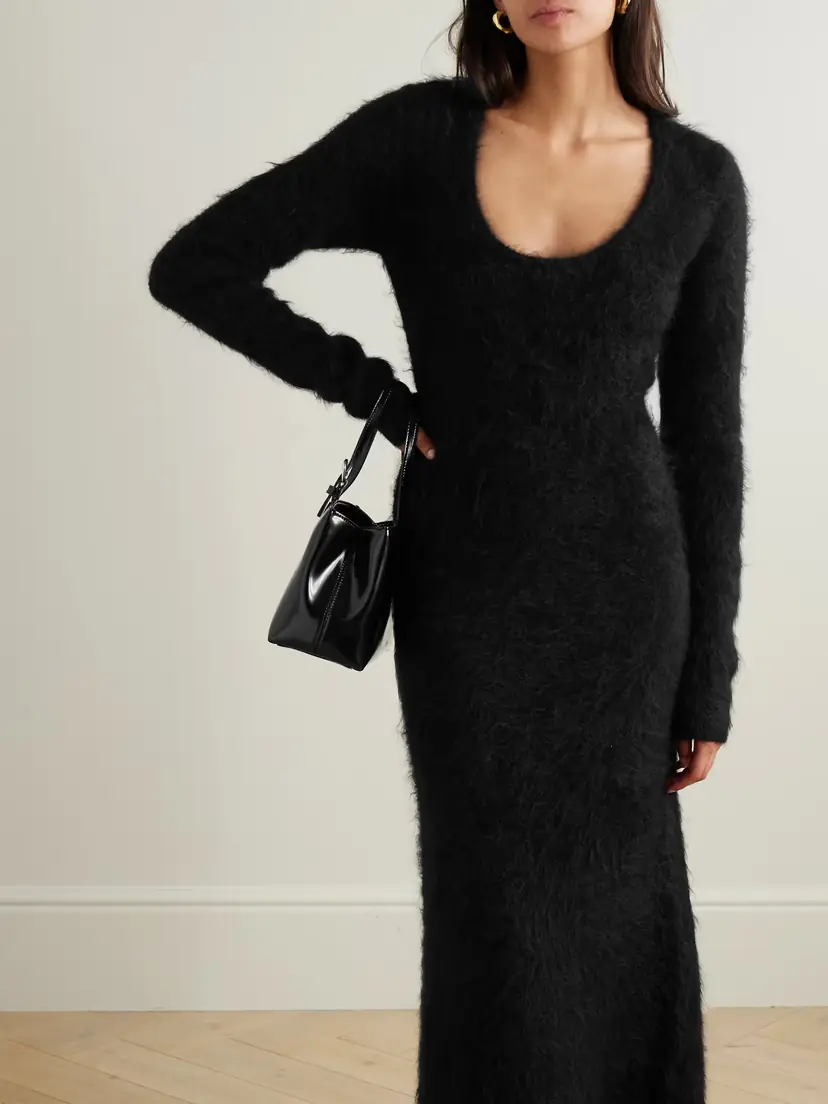 TOTEME Alpaca-blend Turtleneck Maxi Dress | Thumbnail 5 TOTEME Alpaca-blend Turtleneck Maxi Dress | Thumbnail 5