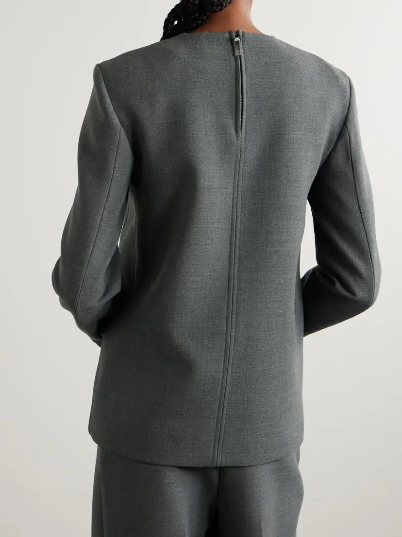 TOTEME Recycled Twill Blouse | Thumbnail 4