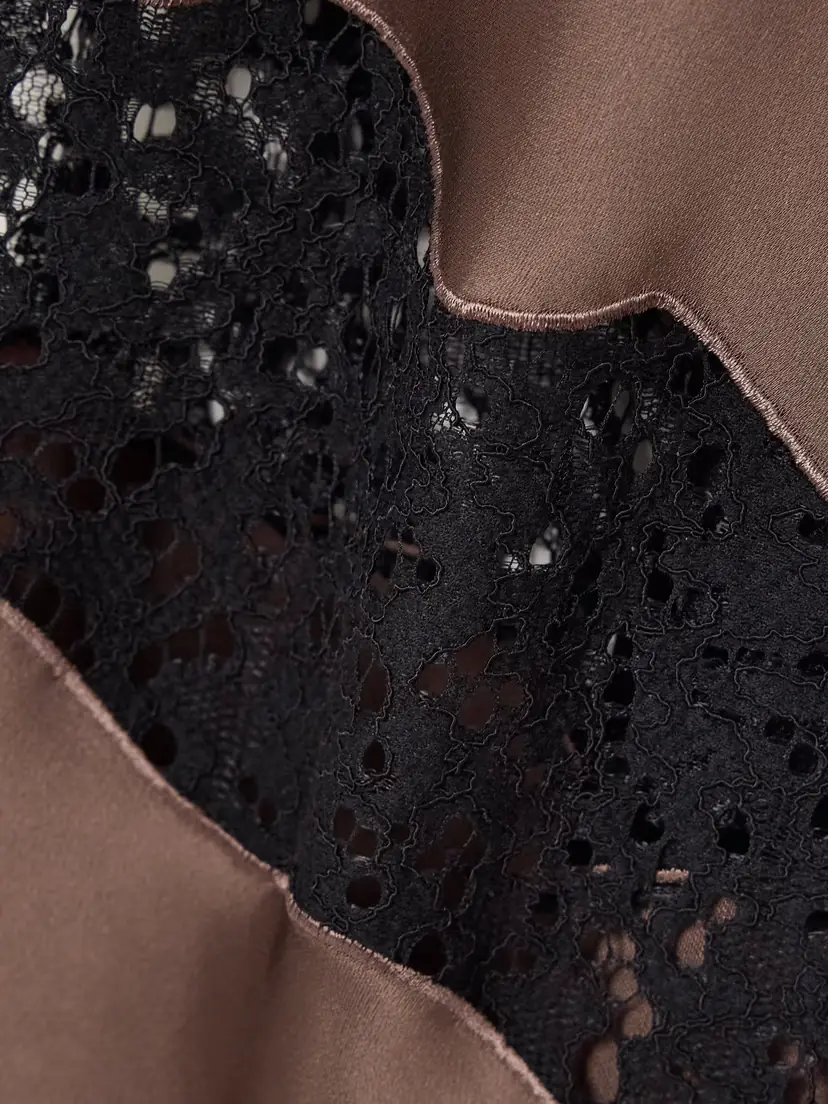 Simkhai Lace-paneled Satin-crepe Maxi Dress | Thumbnail 4 Simkhai Lace-paneled Satin-crepe Maxi Dress | Thumbnail 4