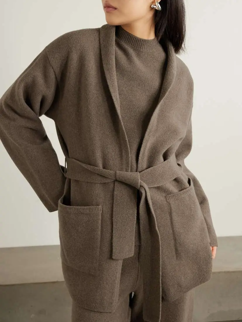 RÓHE Belted Wool-blend Cardigan | Thumbnail 3 RÓHE Belted Wool-blend Cardigan | Thumbnail 3