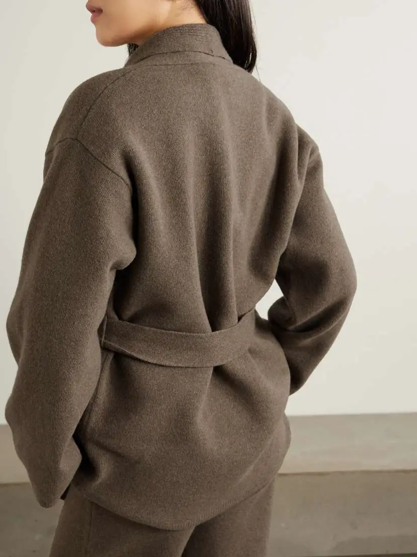 RÓHE Belted Wool-blend Cardigan | Thumbnail 4 RÓHE Belted Wool-blend Cardigan | Thumbnail 4