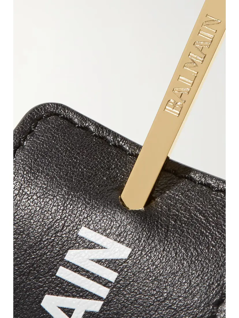 Balmain Gold-plated And Printed Leather Hair Pin | Thumbnail 4 Balmain Gold-plated And Printed Leather Hair Pin | Thumbnail 4
