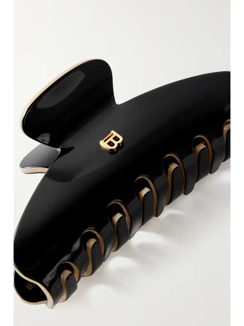 Balmain Embellished Two-tone Acetate Hair Clip | Thumbnail 3