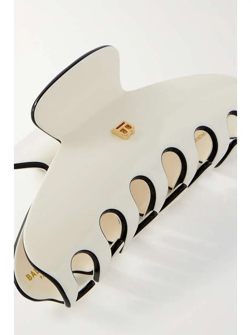 Balmain Pince À Cheveux Large Embellished Acetate Hair Clip | Thumbnail 4 Balmain Pince À Cheveux Large Embellished Acetate Hair Clip | Thumbnail 4