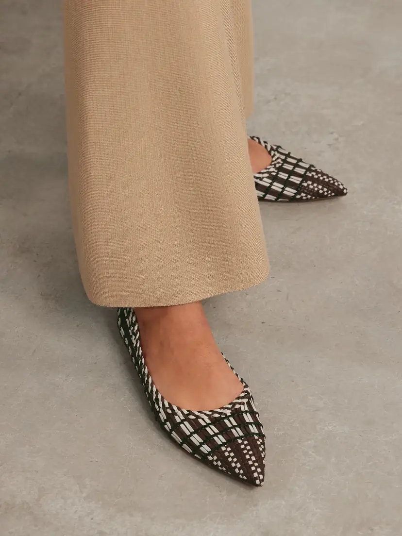 Gabriela Hearst Milos Woven Leather Ballet Flats | Thumbnail 2