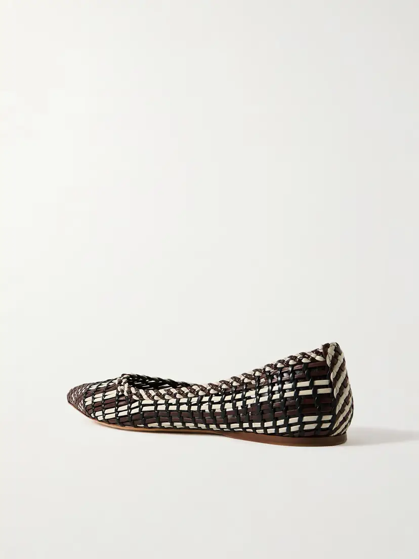 Gabriela Hearst Milos Woven Leather Ballet Flats | Thumbnail 3